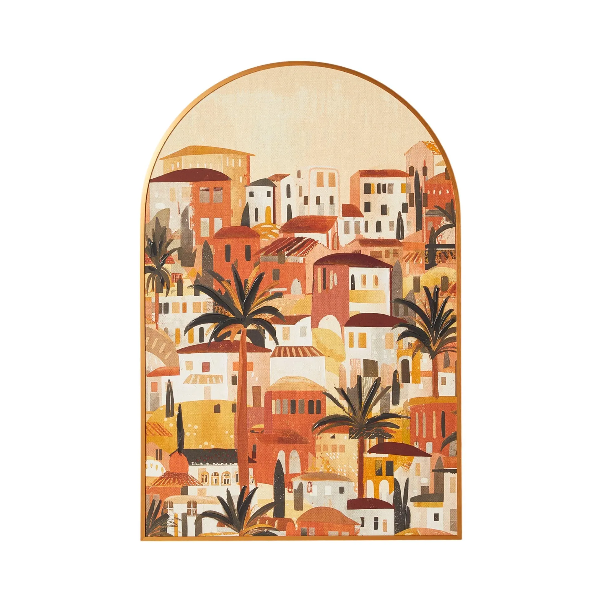 Window View Ach Framed Canvas 60x90cm