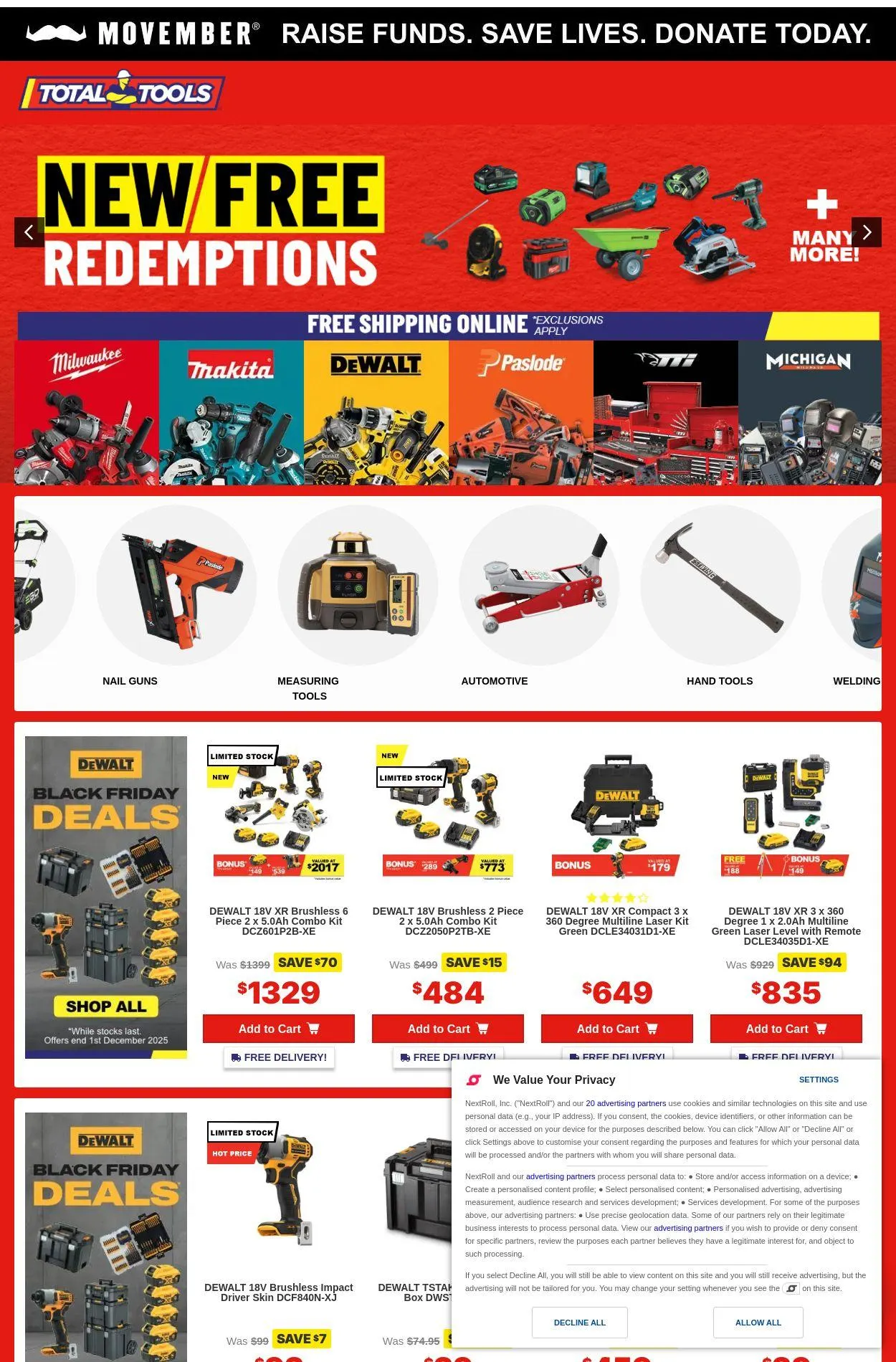 Total Tools Current catalogue - Catalogue valid from 3 November to 12 November 2025 - page 1