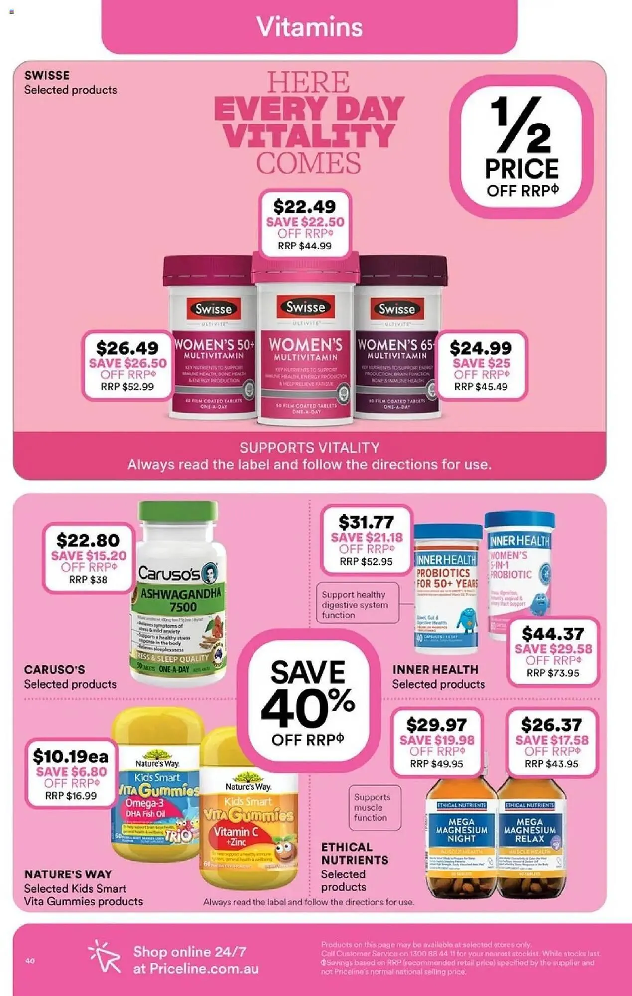 Priceline catalogue - Catalogue valid from 3 July to 23 July 2025 - page 40