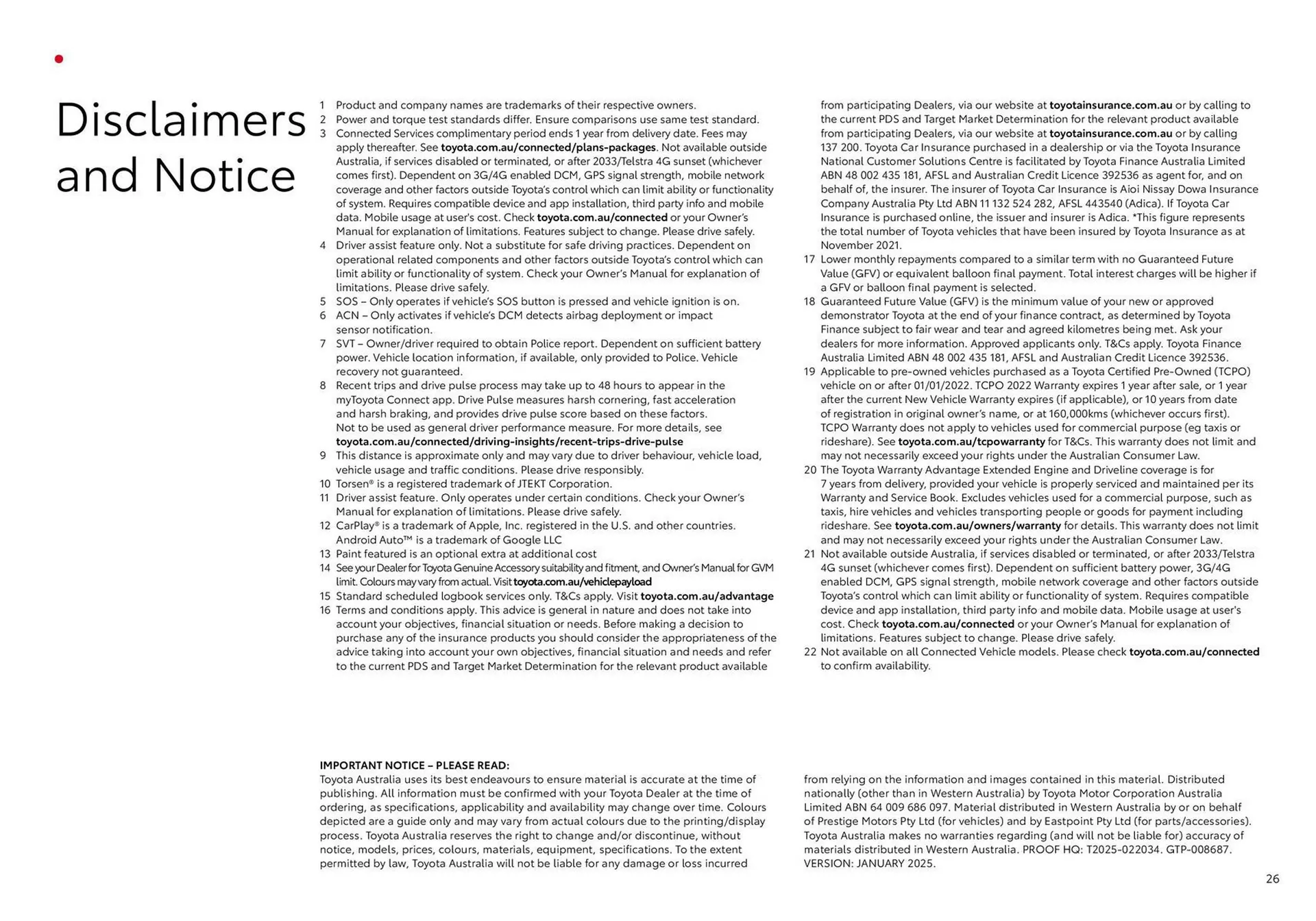 Toyota catalogue - Catalogue valid from 20 June to 20 June 2026 - page 26