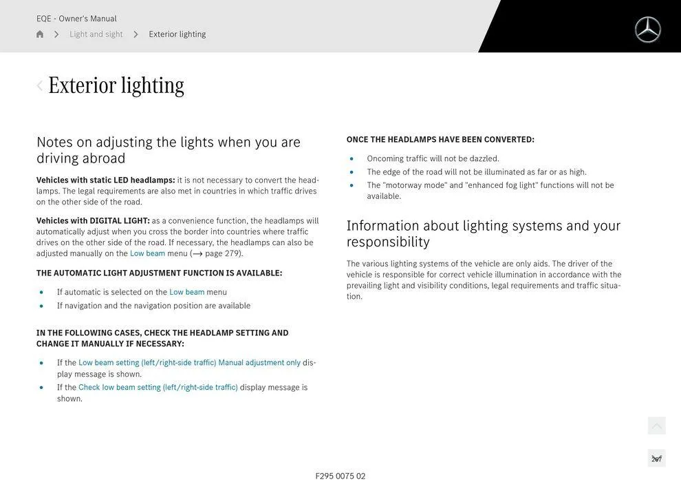 EQE Sedan - Catalogue valid from 11 September to 11 September 2025 - page 267