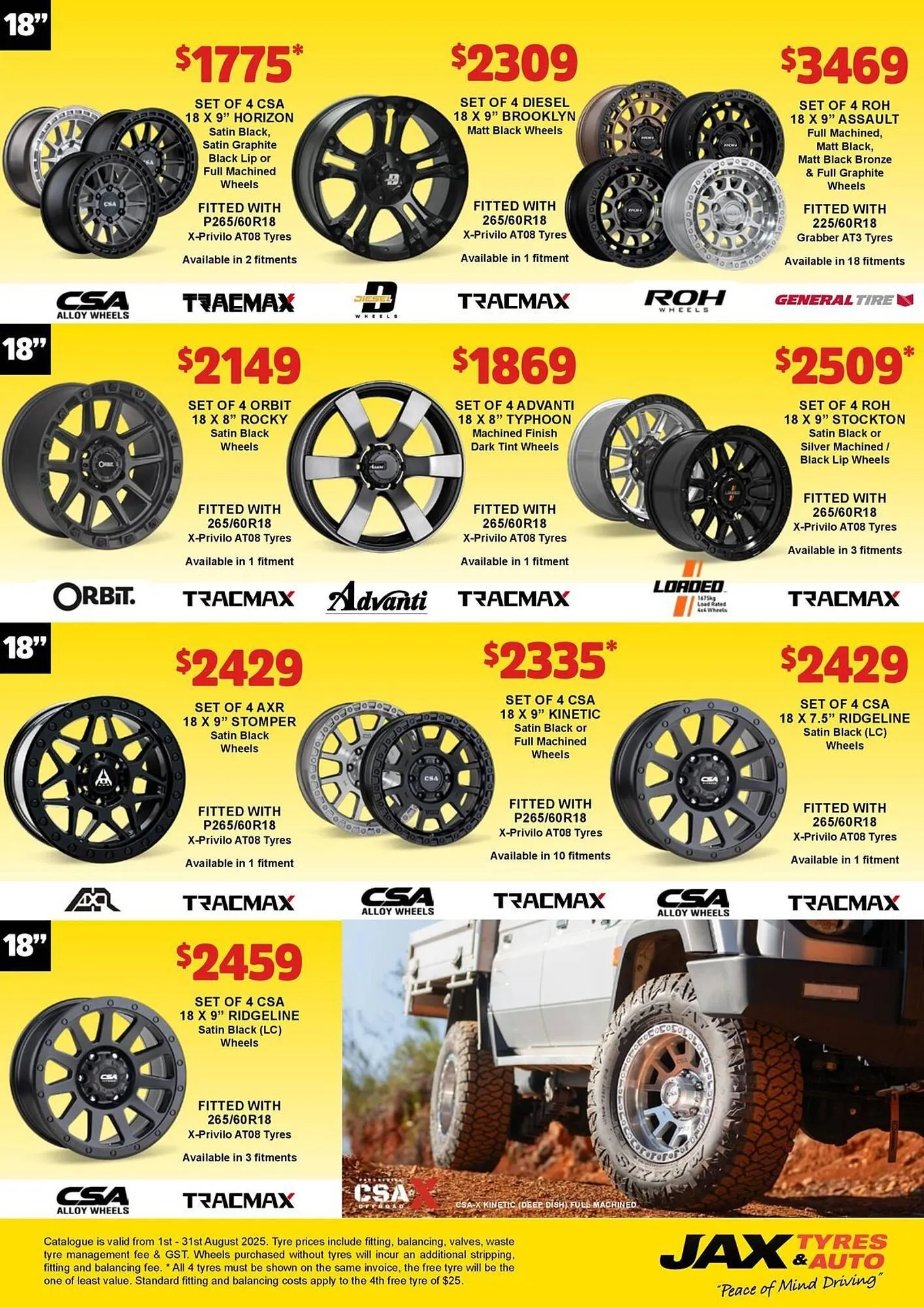 Jax Tyres catalogue - Catalogue valid from 1 August to 31 August 2025 - page 13