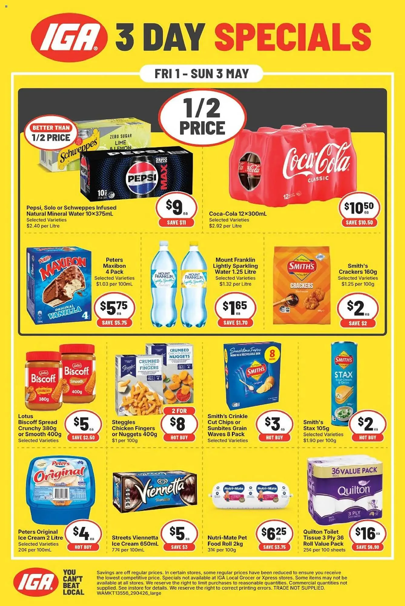 IGA catalogue - Catalogue valid from 1 May to 3 May 2026 - page 1