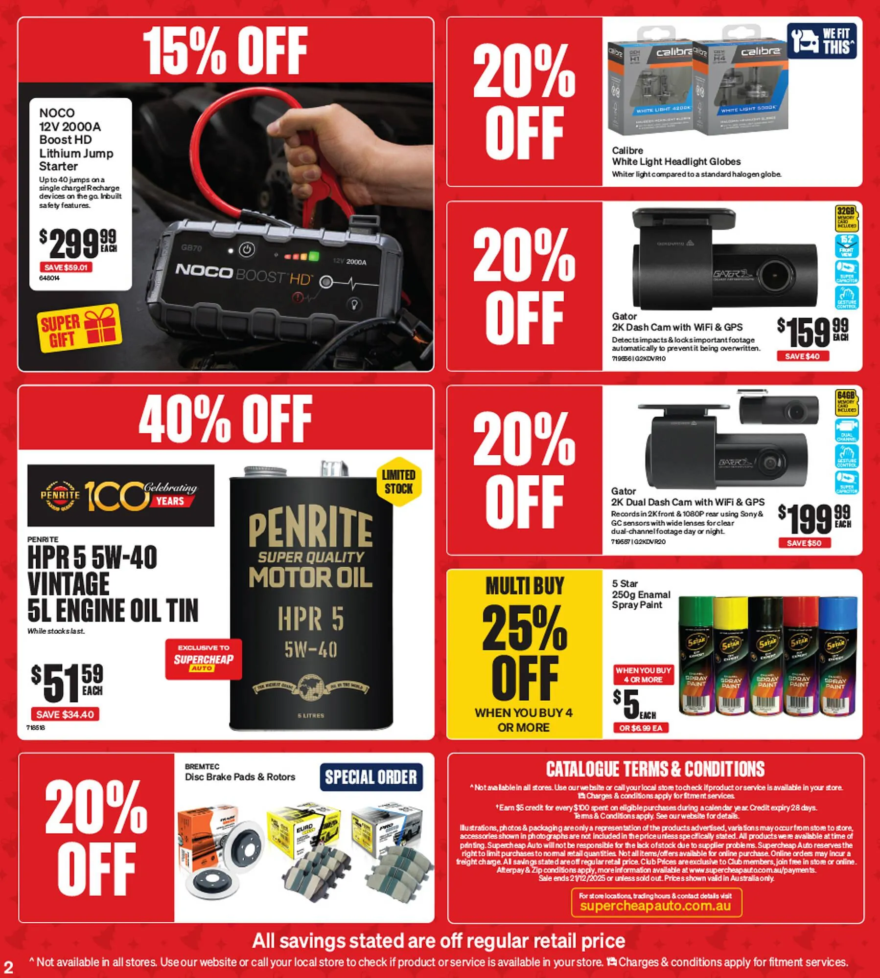 SuperCheap Auto catalogue - Catalogue valid from 15 December to 21 December 2025 - page 2