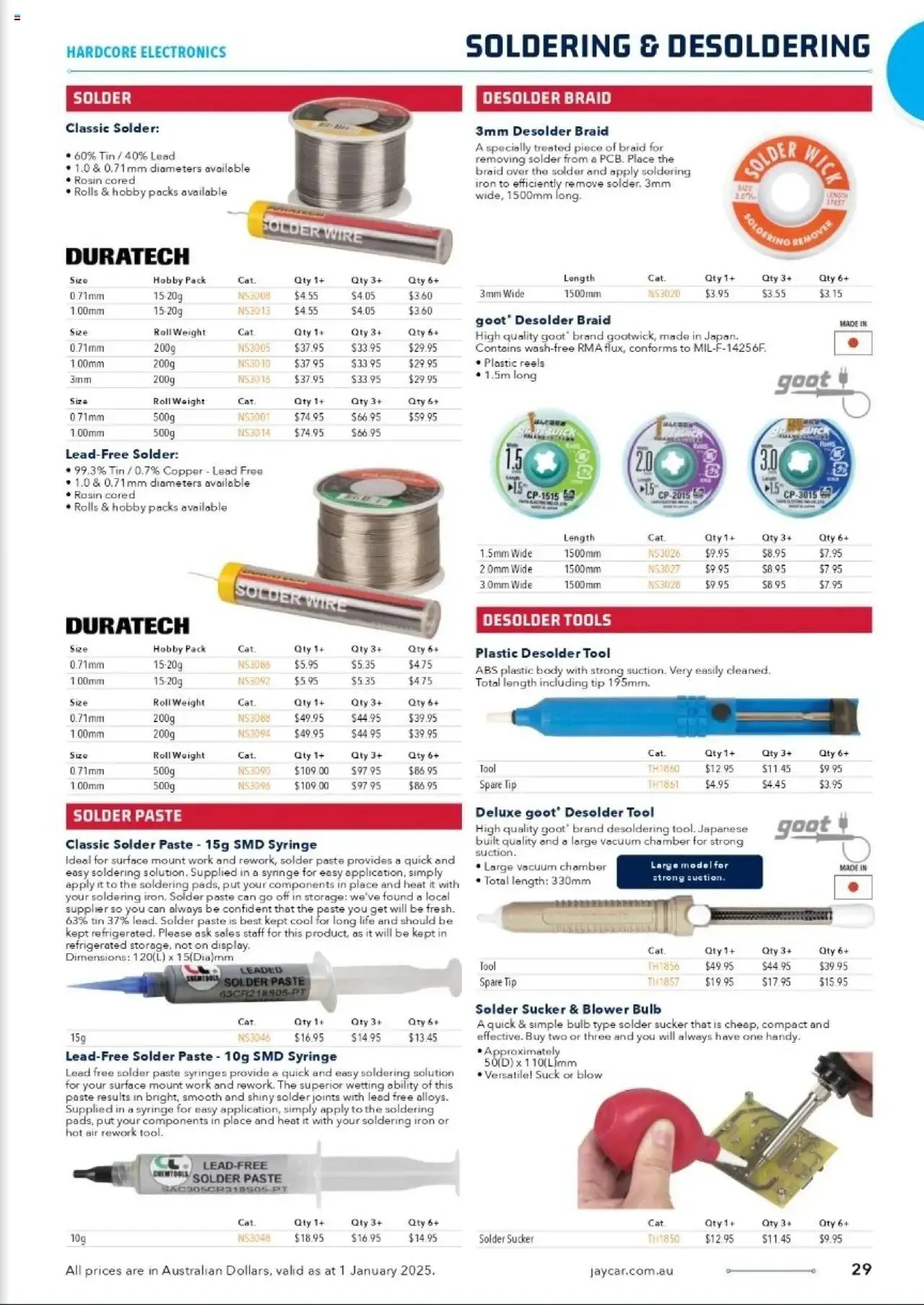 Jaycar Celebrating 40 Years in Electronics - Catalogue valid from 1 January to 29 August 2025 - page 25