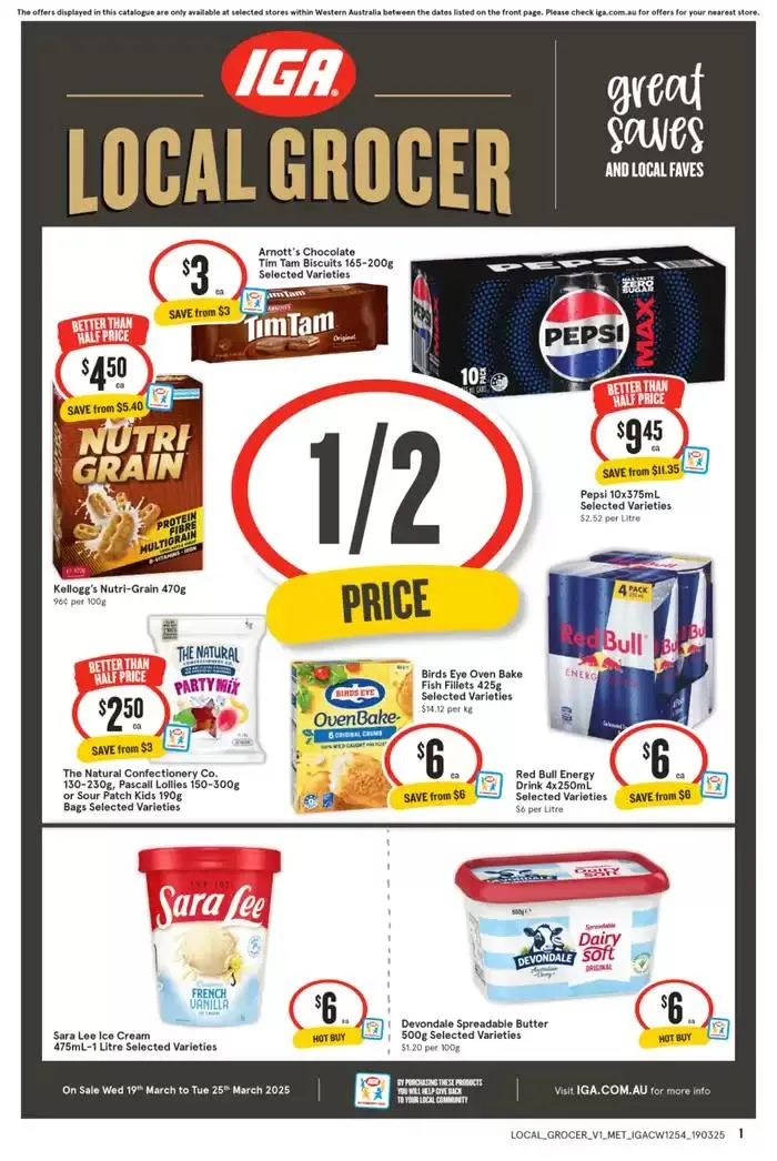 IGA 19/03 - Catalogue valid from 19 March to 25 March 2025 - page 1