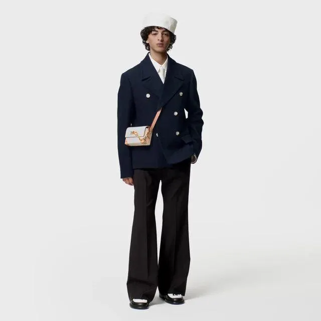 Cotton-Blend Pea Coat