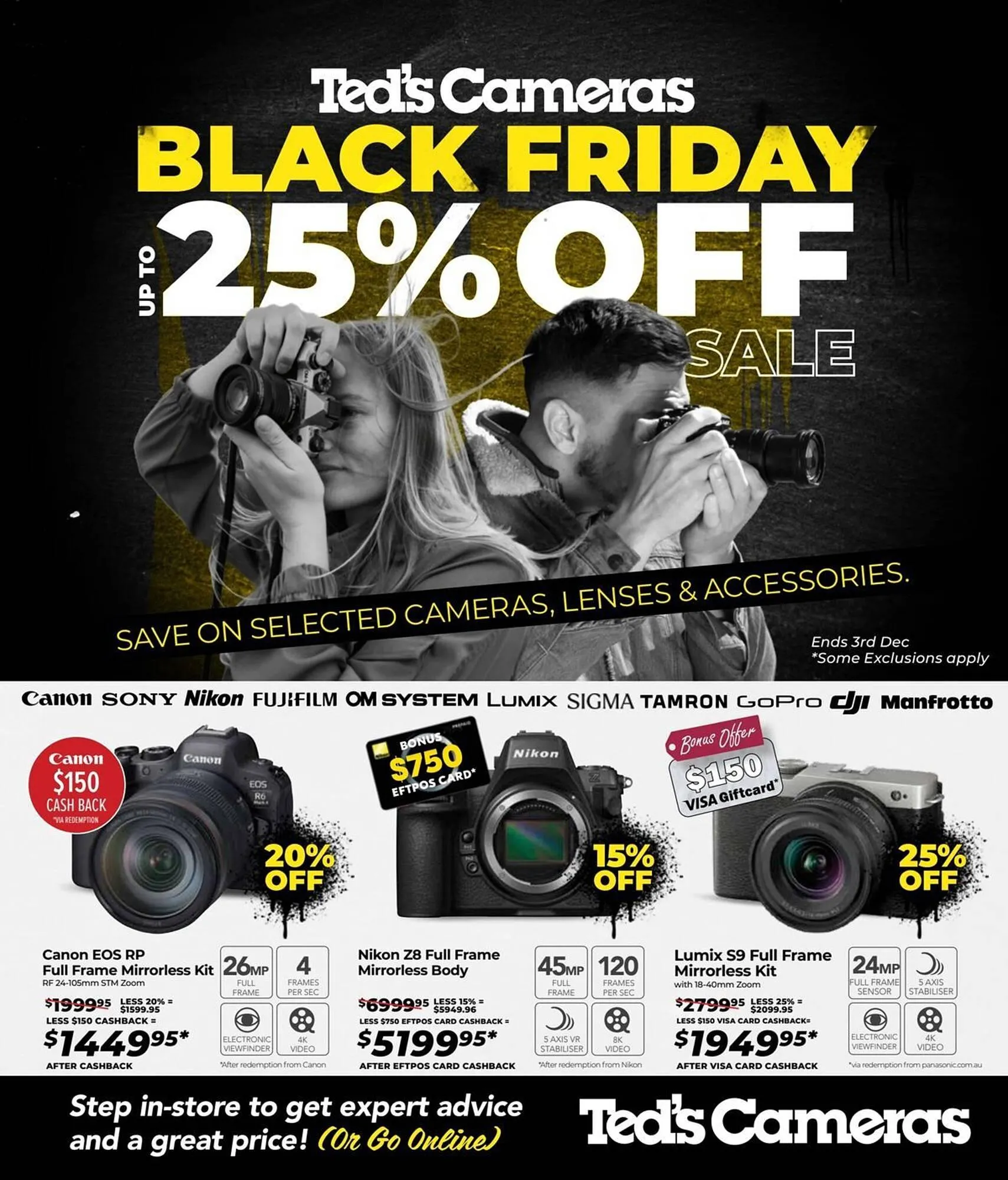 Teds Cameras catalogue - Catalogue valid from 17 November to 3 December 2025 - page 1