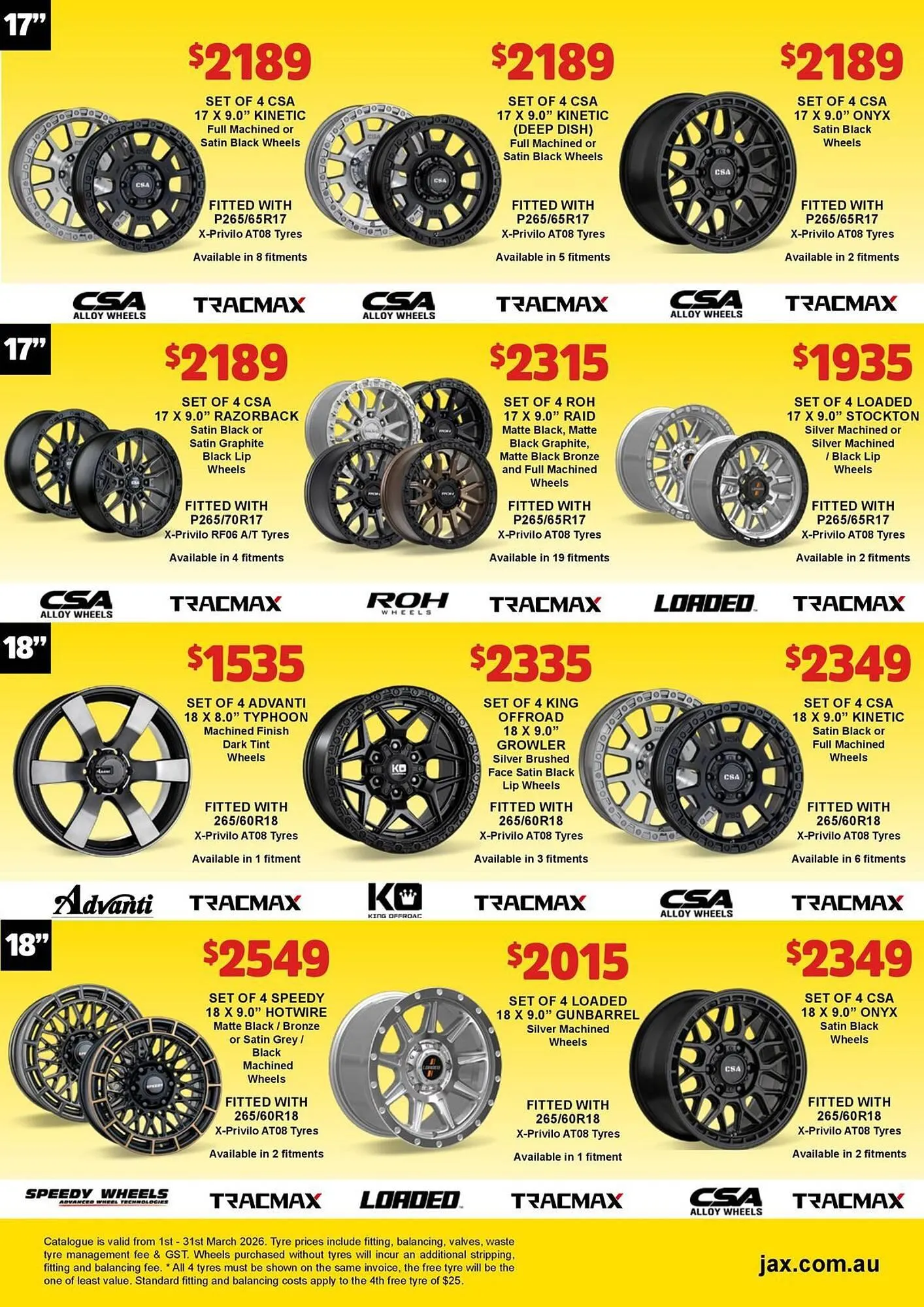 Jax Tyres catalogue - Catalogue valid from 2 March to 31 March 2026 - page 12