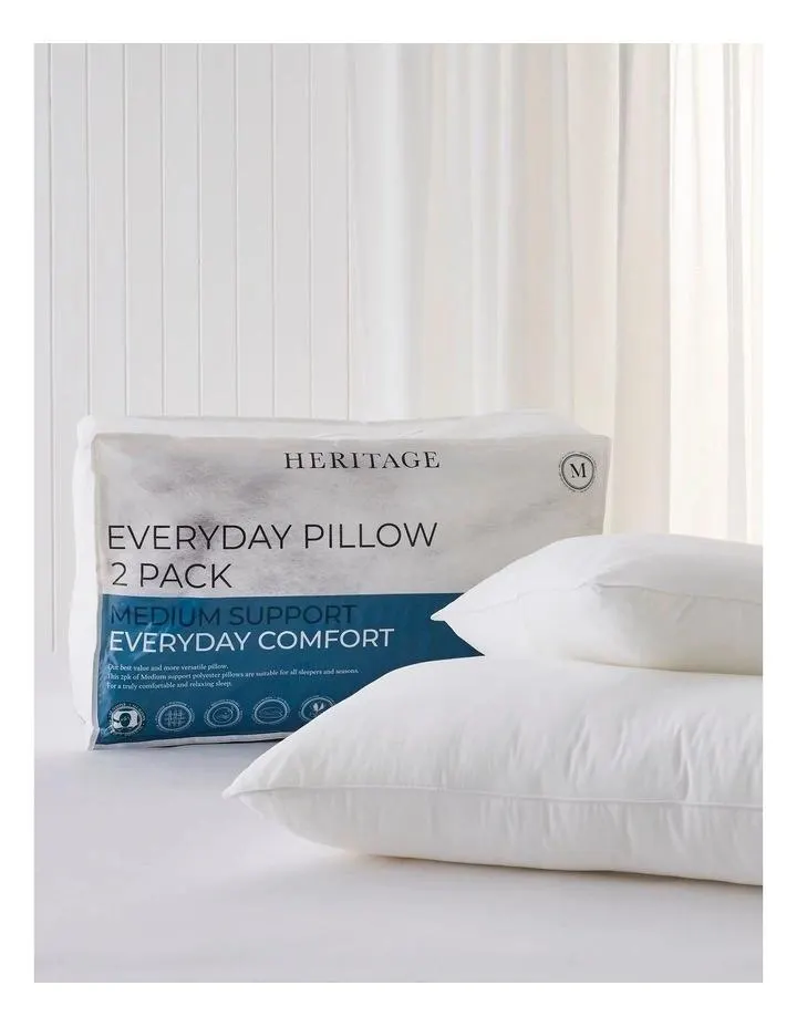 Everyday Pillow 2 Pack in White