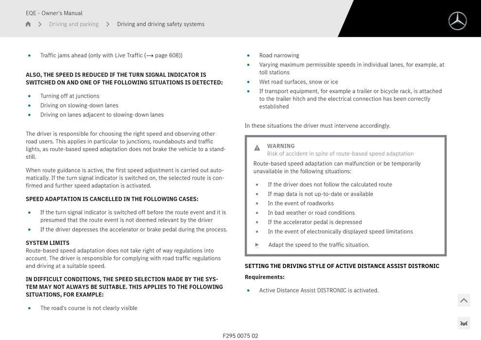 EQE Sedan - Catalogue valid from 11 September to 11 September 2025 - page 404