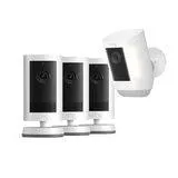 Ring Outdoor Camera Plus 2K Battery 3 Pack And Spotlight Camera Pro 2K Battery (White) B0FH4GFDQP