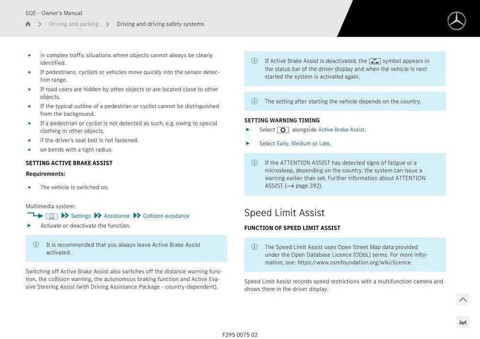 EQE Sedan - Catalogue valid from 11 September to 11 September 2025 - page 419