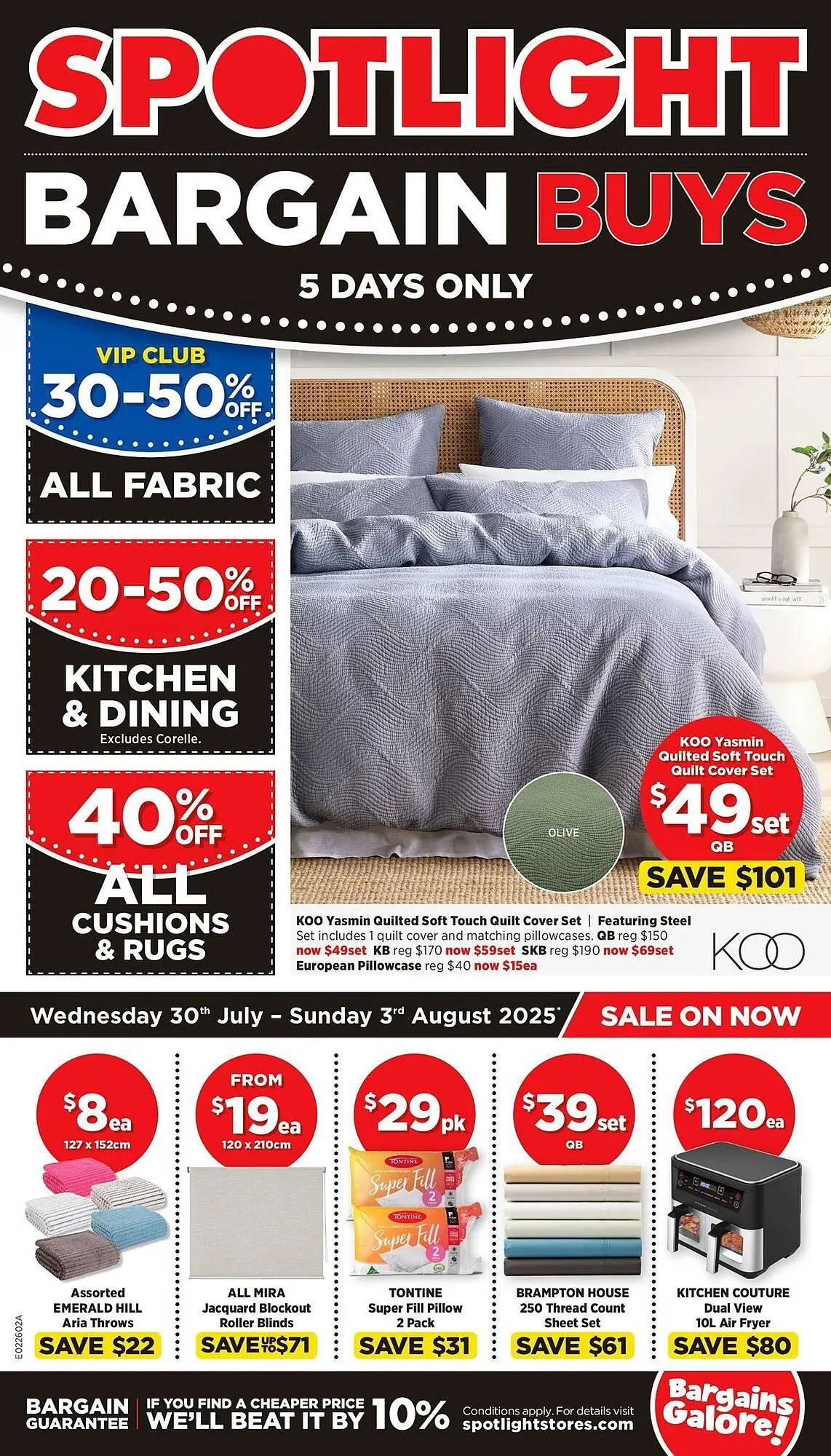 Spotlight catalogue - Catalogue valid from 30 July to 3 August 2025 - page 1