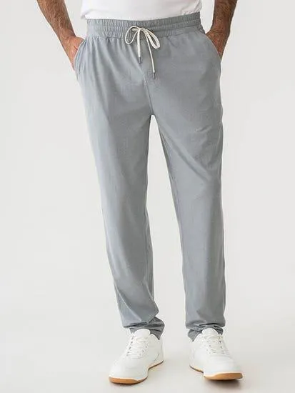Drawstring Leisure Pants Steel Grey