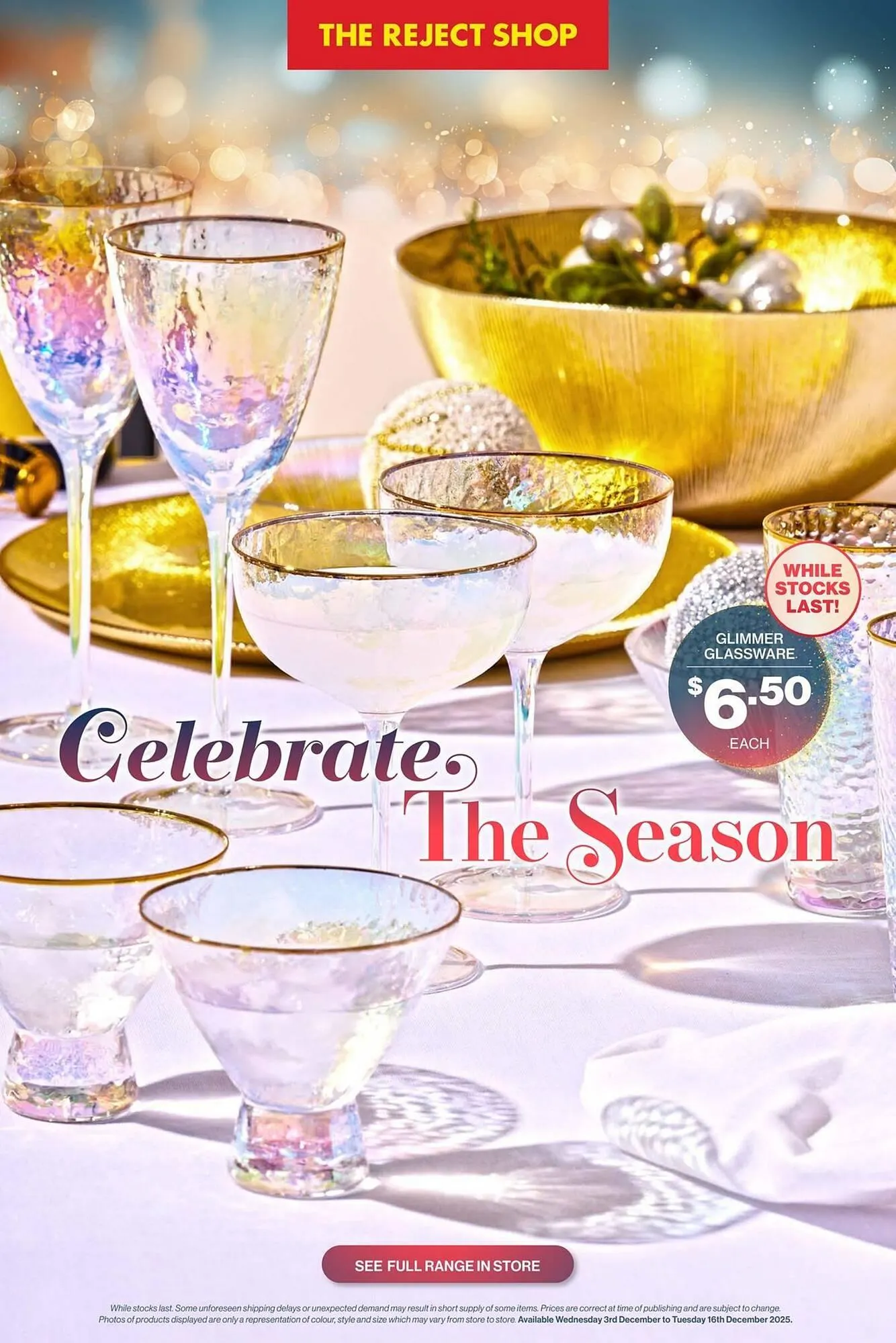 The Reject Shop catalogue - Catalogue valid from 3 December to 16 December 2025 - page 1