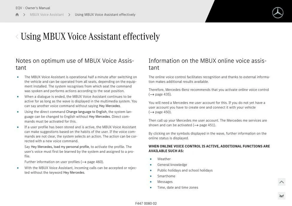 EQV MPV - Catalogue valid from 11 September to 11 September 2025 - page 437