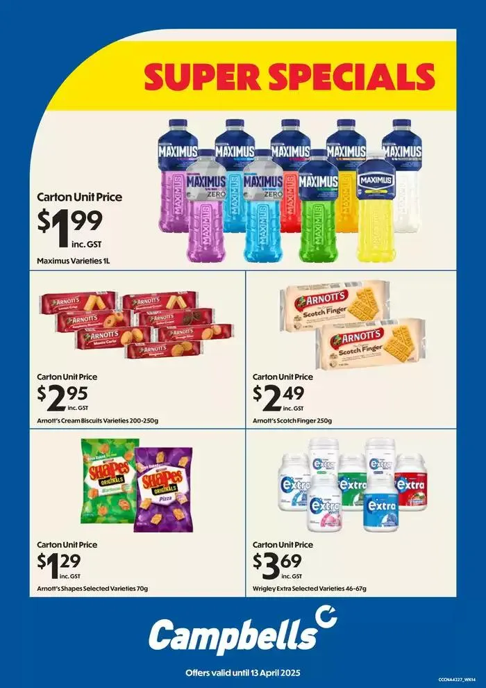 Super Specials - Catalogue valid from 31 March to 13 April 2025 - page 1