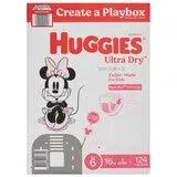 Huggies Girls' Ultra Dry Nappies Size 6 Junior (16kg+) 124 Nappies