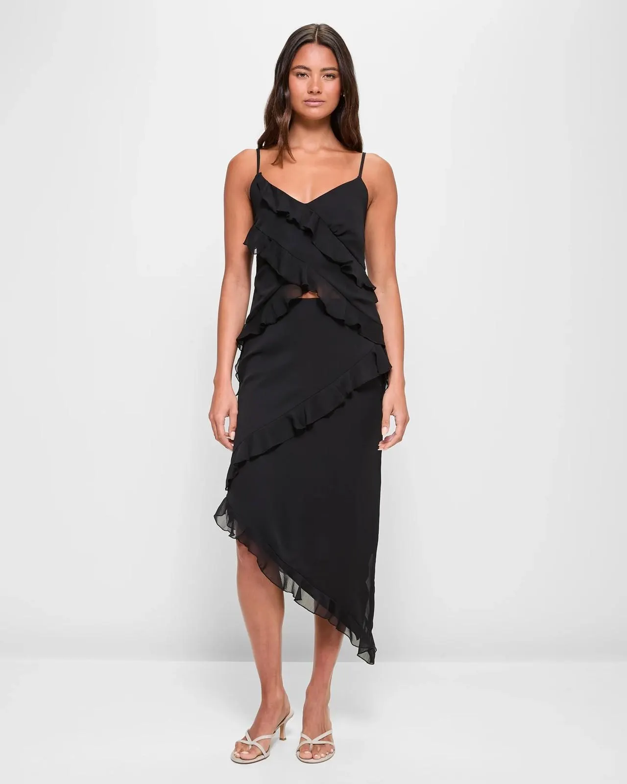 Asymmetrical Ruffle Skirt - Lily Loves