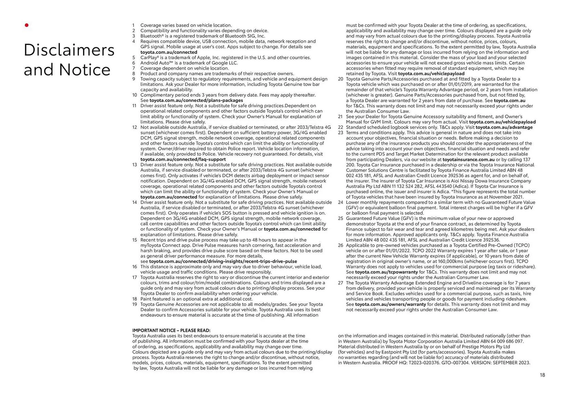 Toyota catalogue - Catalogue valid from 31 July to 31 July 2026 - page 18