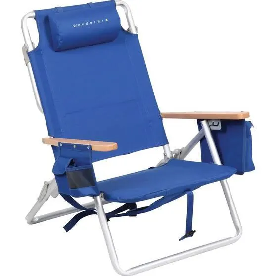 Wanderer Noosa Premium Beach Chair Blue 150kg