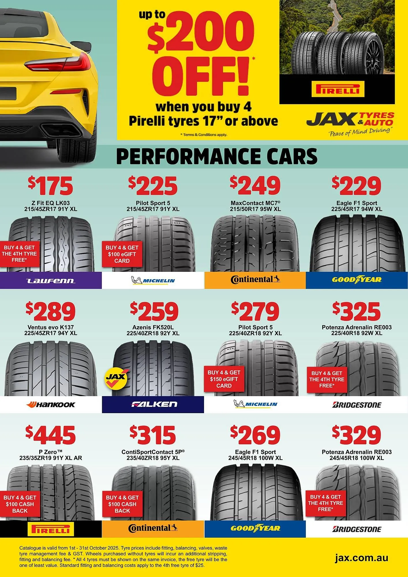 Jax Tyres catalogue - Catalogue valid from 1 October to 31 October 2025 - page 4
