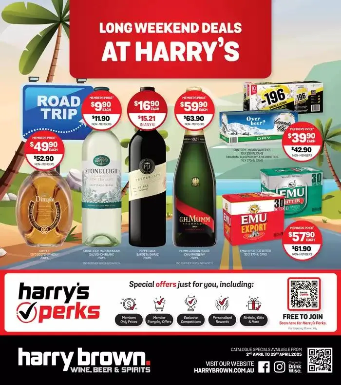 Loong Weekend Deals at Harry's - Catalogue valid from 2 April to 29 April 2025 - page 1