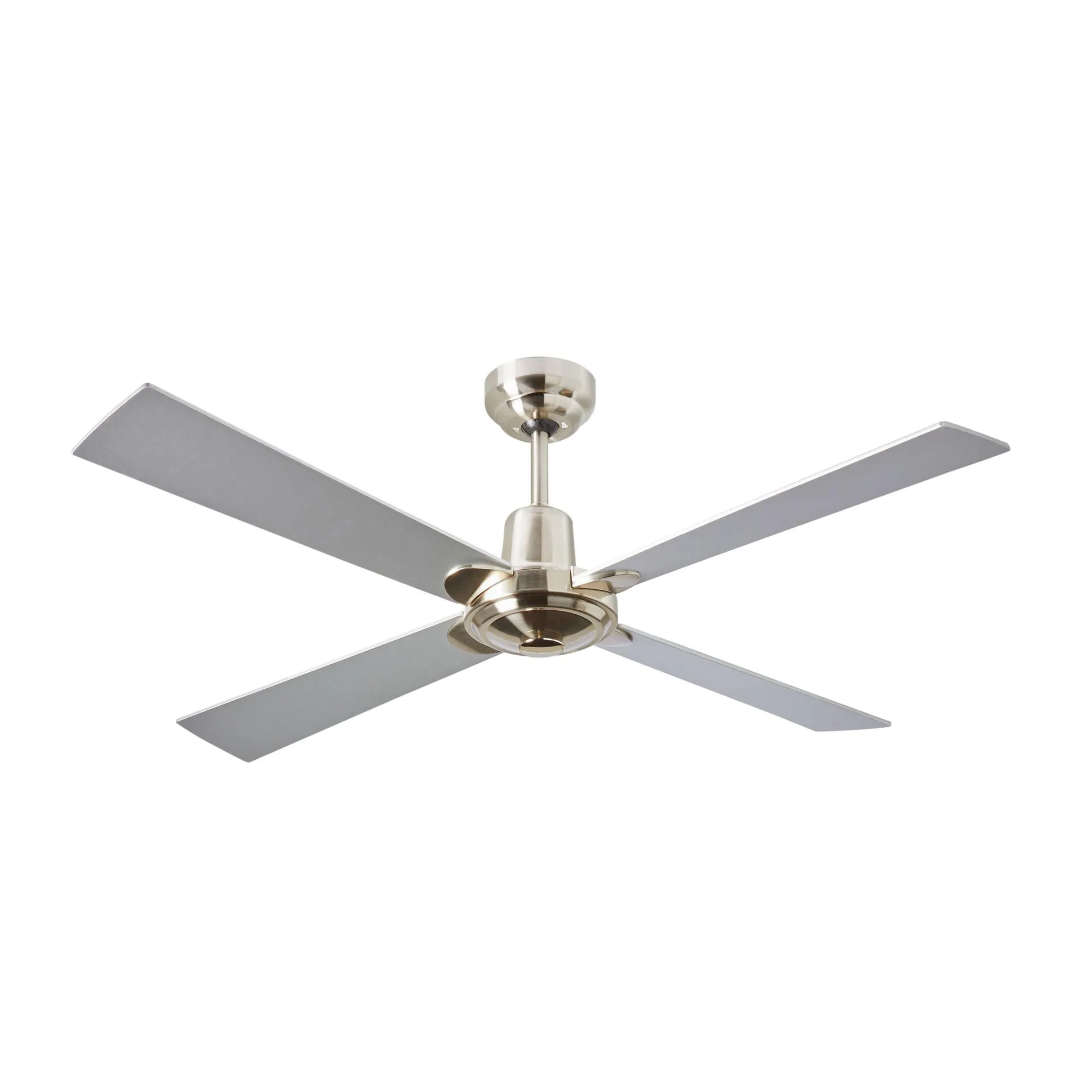 Mackay Indoor AC Ceiling Fan - Brushed Nickel & Silver 122cm