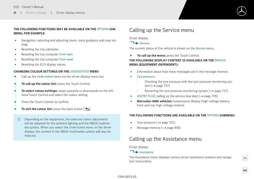 EQE Sedan - Catalogue valid from 11 September to 11 September 2025 - page 495