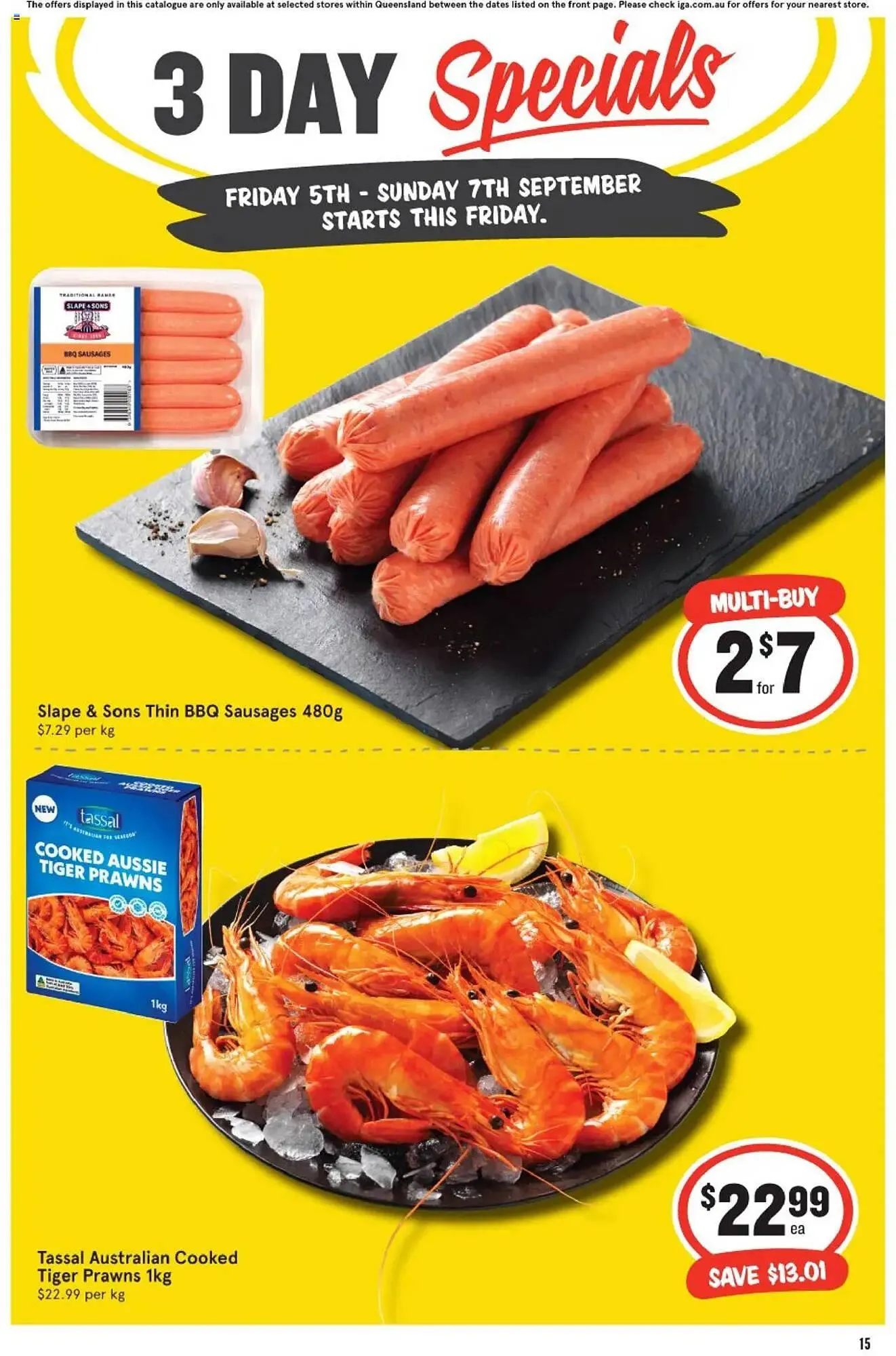 IGA catalogue - Catalogue valid from 4 September to 7 September 2025 - page 1