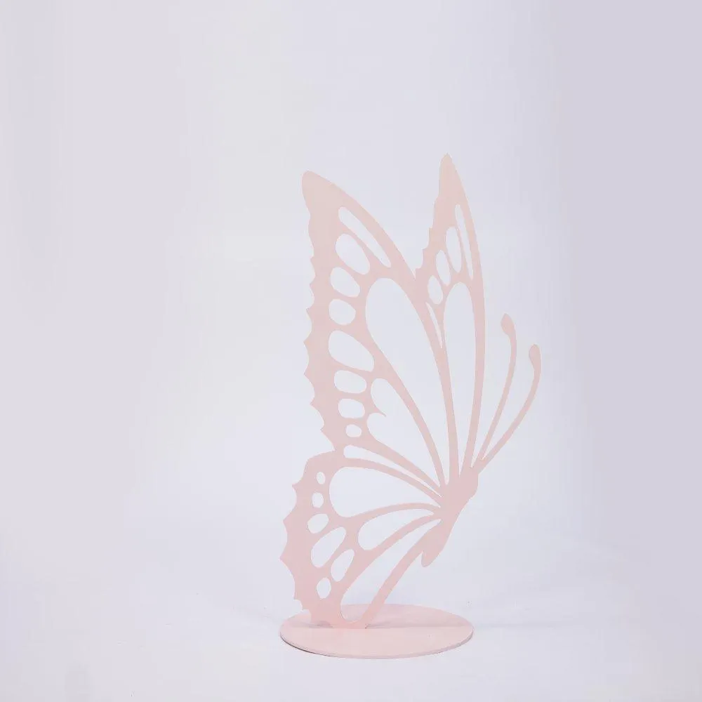 Butterfly Wooden Pastel Pink 1.2m HIRE Ea