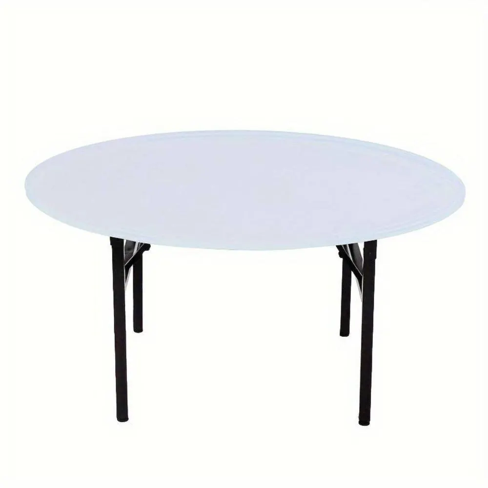 Table Cover Top Round 1.5m Spandex White Ea