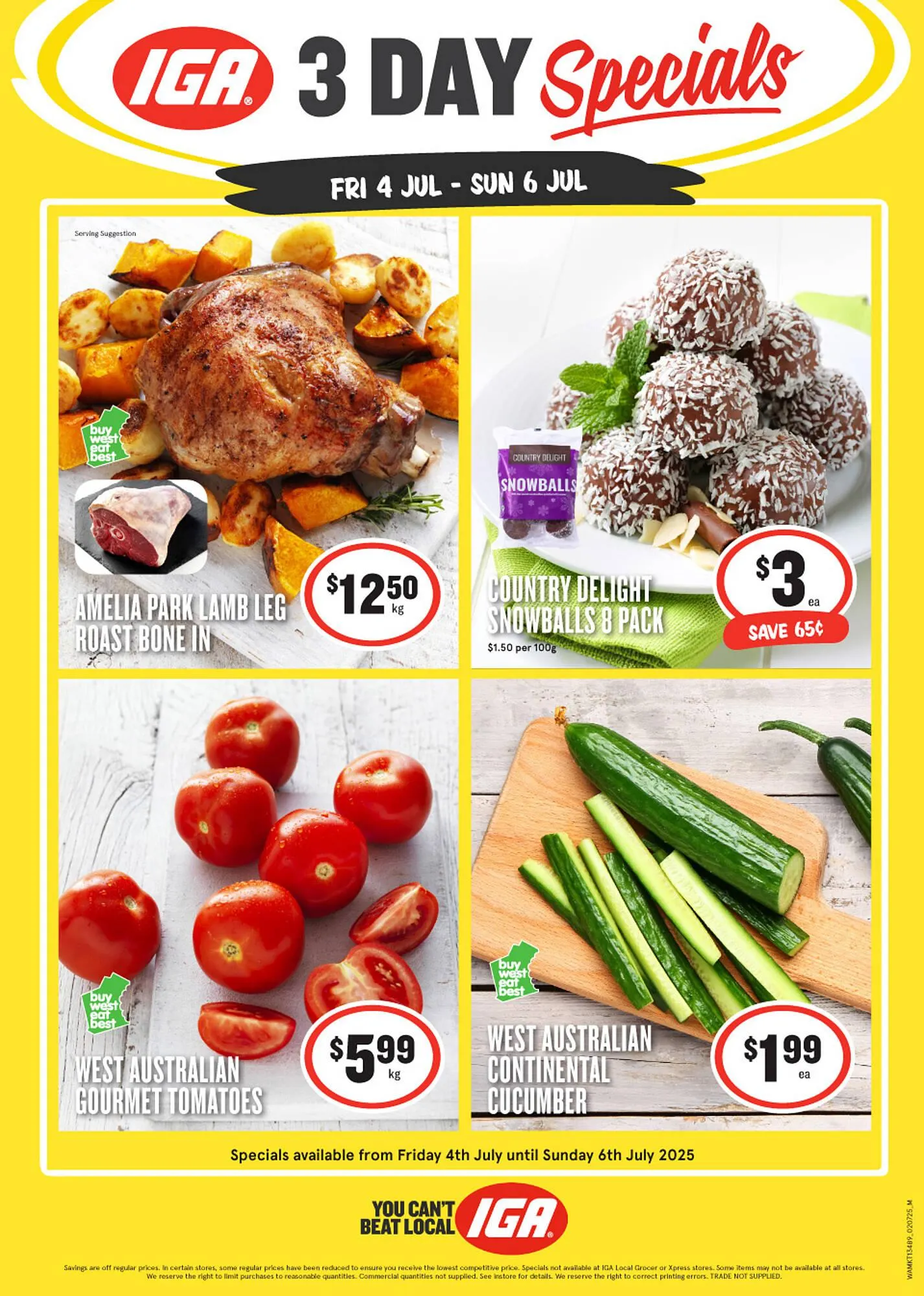 IGA catalogue - Catalogue valid from 4 July to 6 July 2025 - page 1