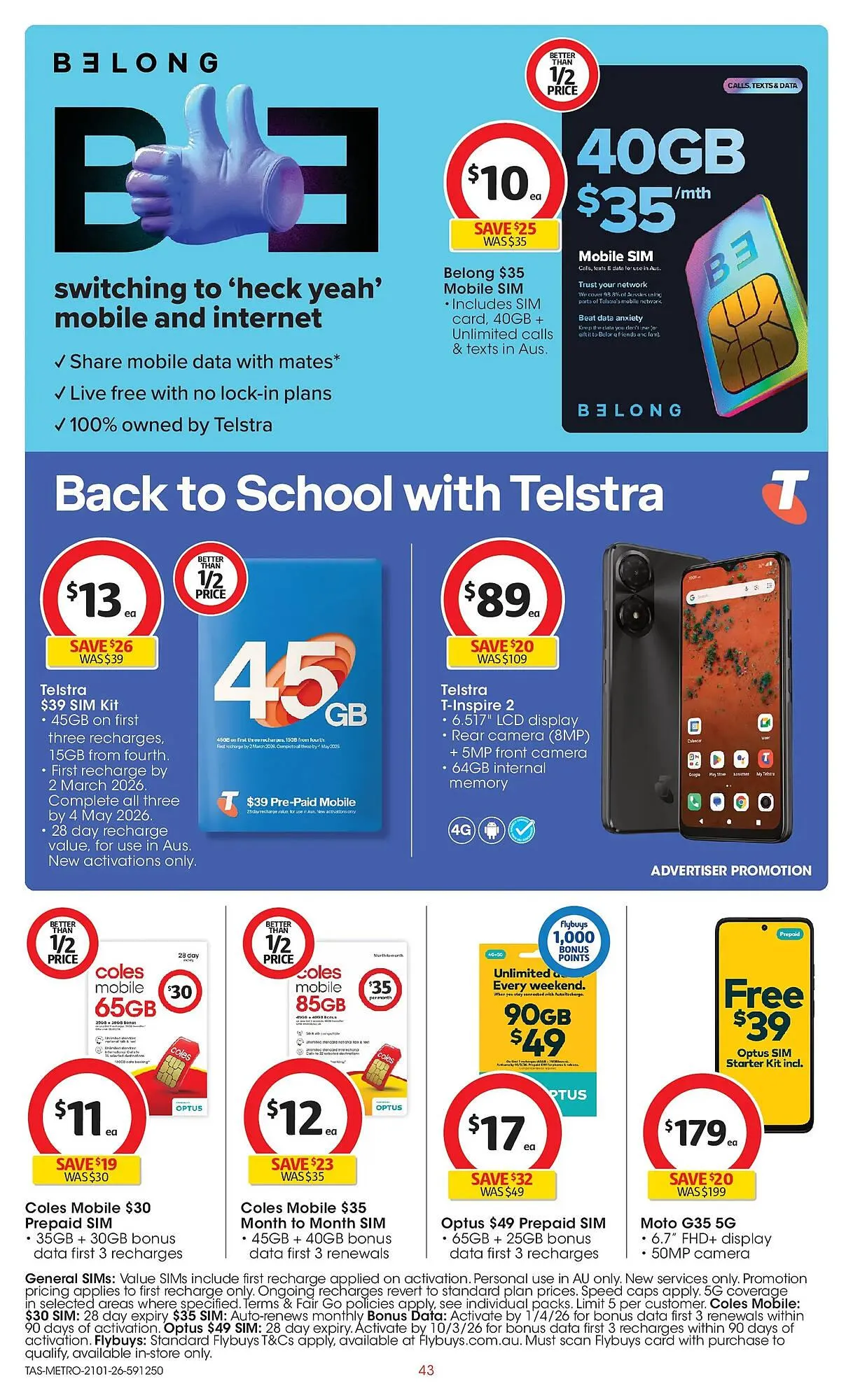 Coles catalogue - Catalogue valid from 21 January to 27 January 2026 - page 43