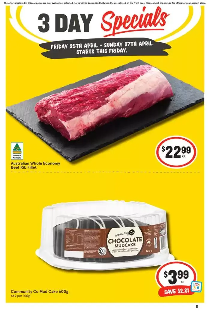 IGA 25/04 - Catalogue valid from 25 April to 27 April 2025 - page 1