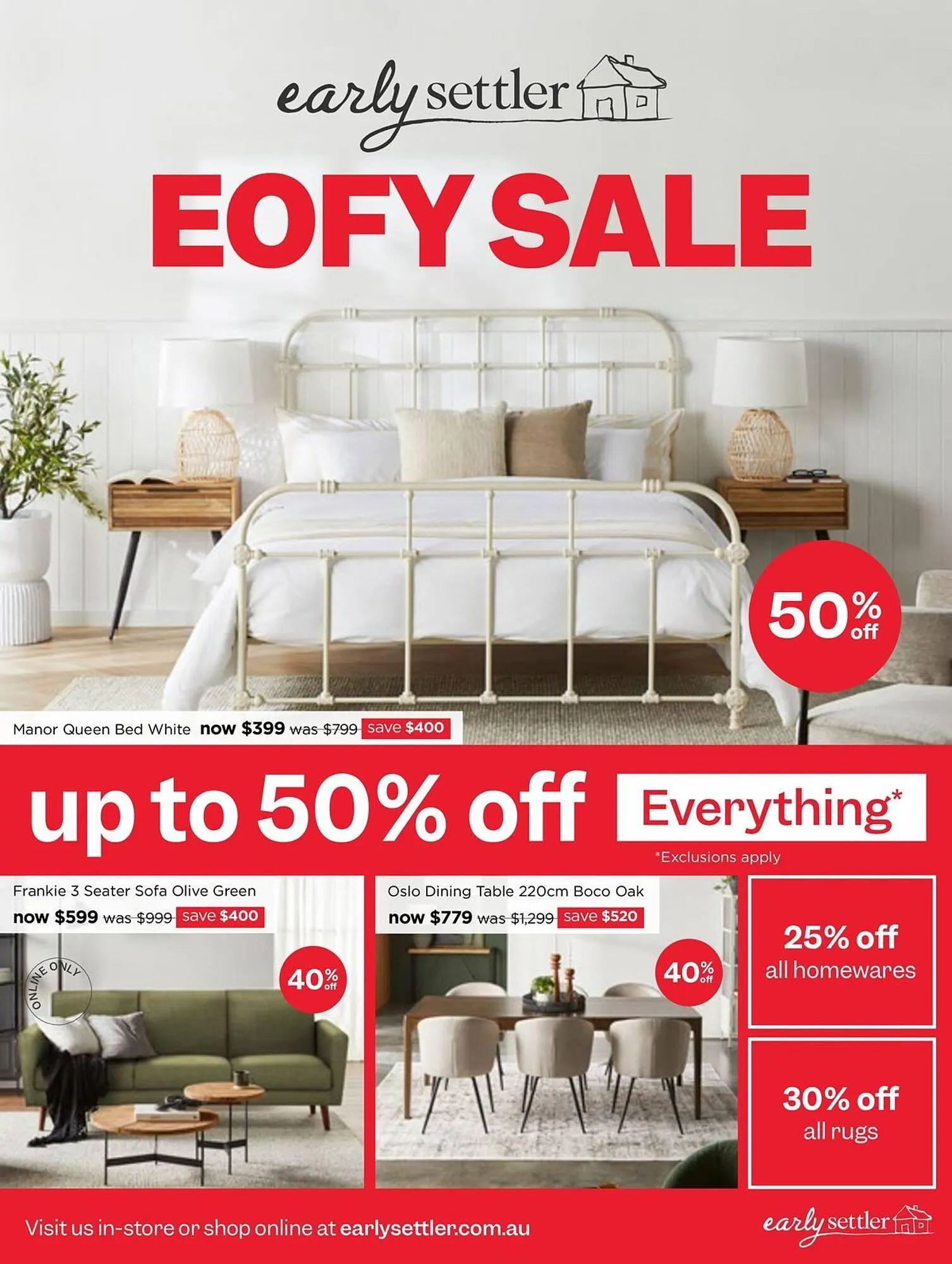 Early Settler catalogue - 1