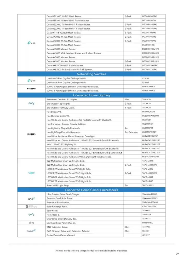 Connected Home Bundle Guide - Catalogue valid from 22 January to 31 July 2025 - page 29