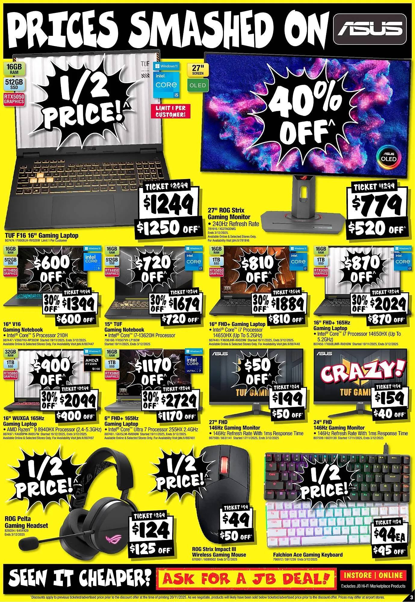 JB Hi-Fi catalogue - Catalogue valid from 28 November to 1 December 2025 - page 3