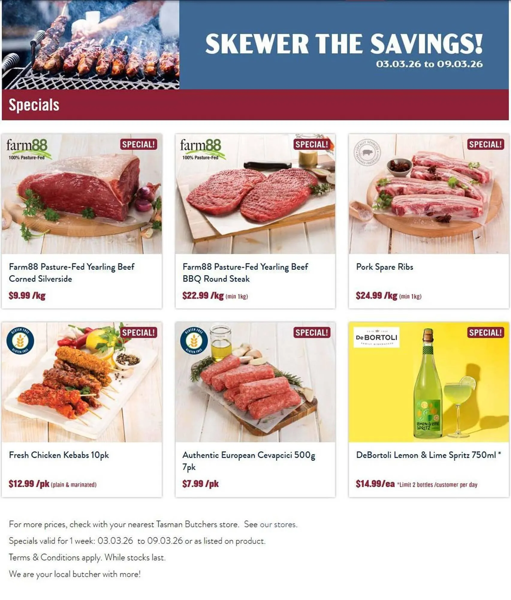 Tasman Butchers catalogue - Catalogue valid from 3 March to 9 March 2026 - page 1