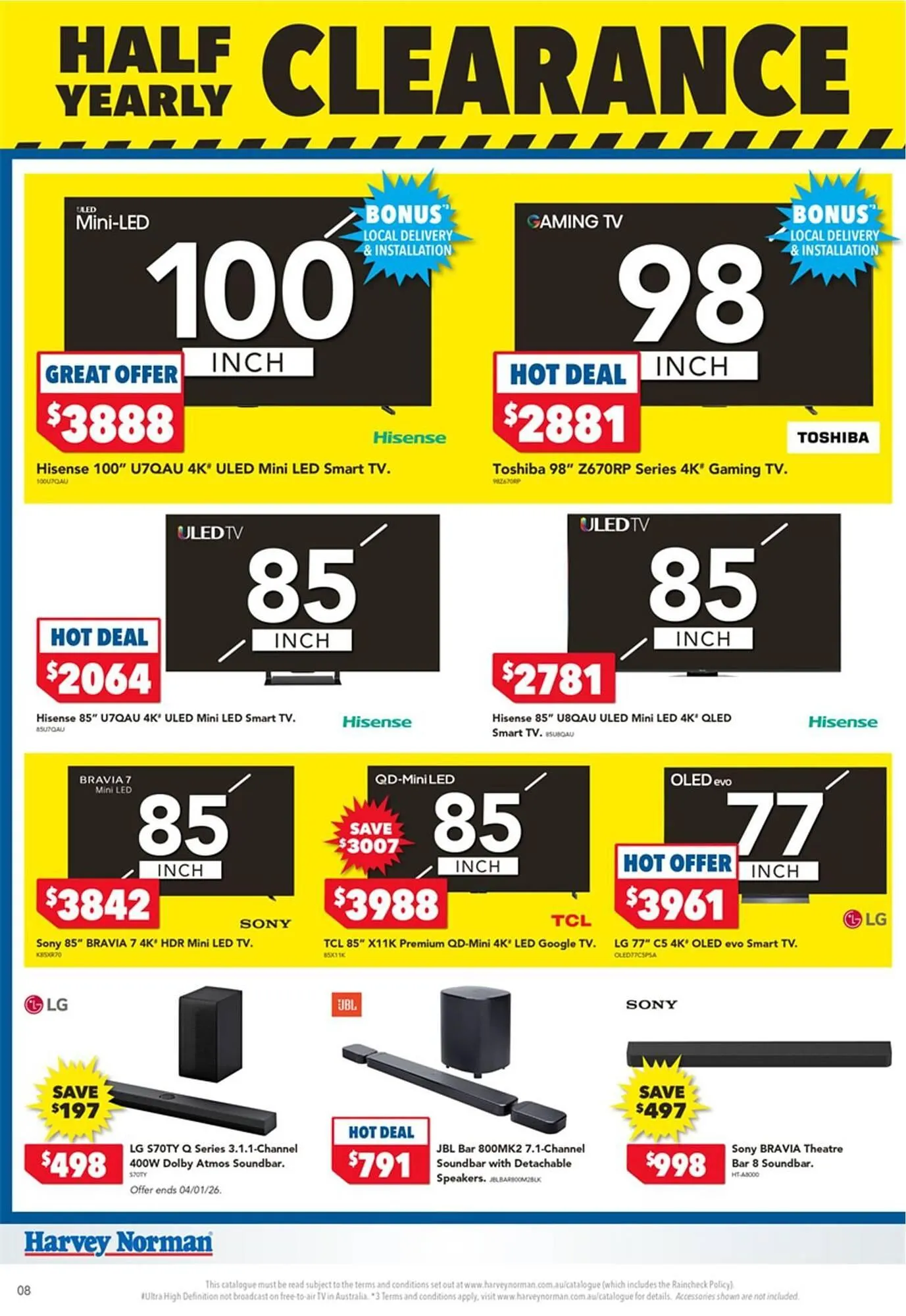 Harvey Norman catalogue - Catalogue valid from 1 January to 11 January 2026 - page 8