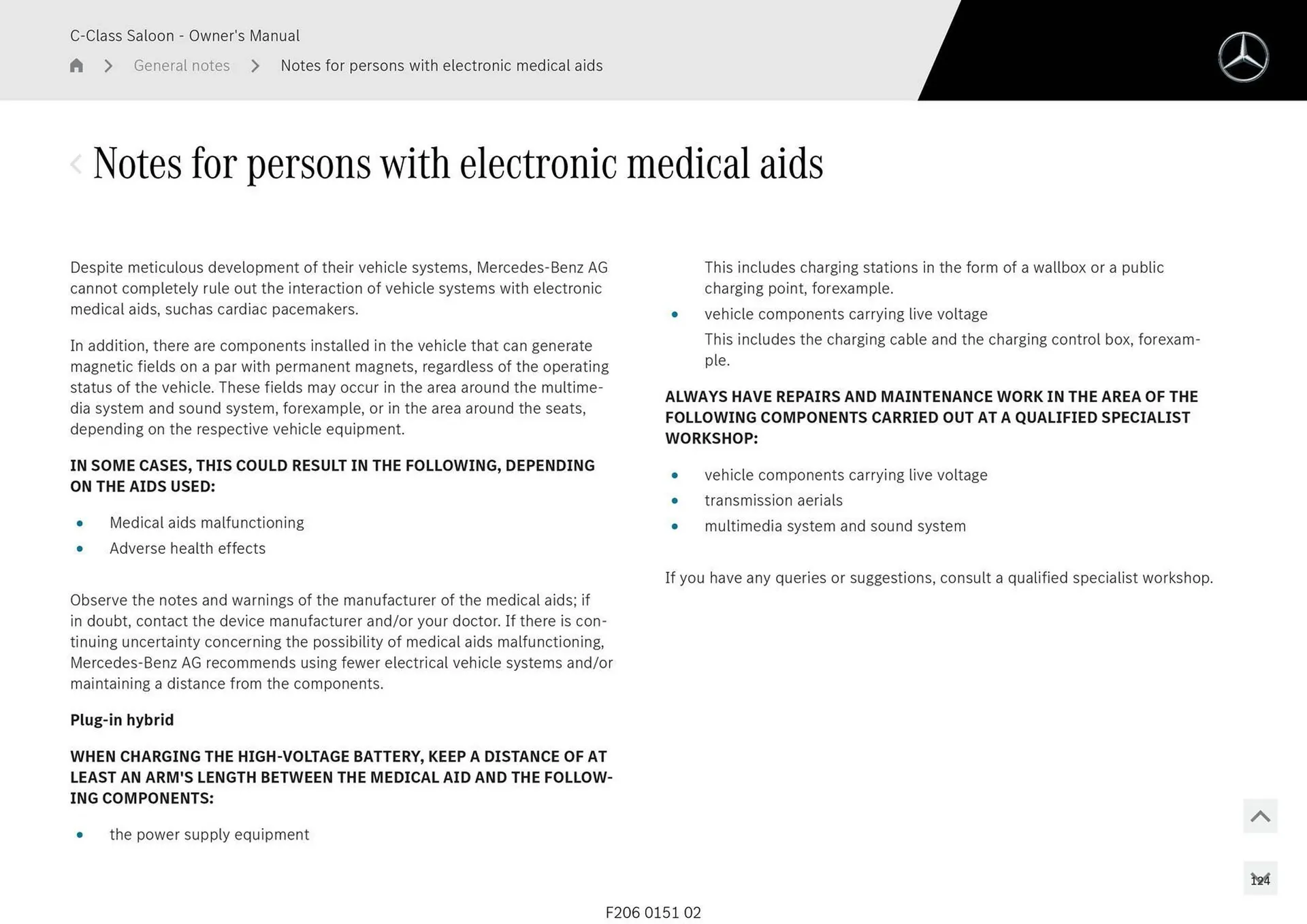 Mercedes-Benz catalogue - Catalogue valid from 28 April to 28 May 2025 - page 124