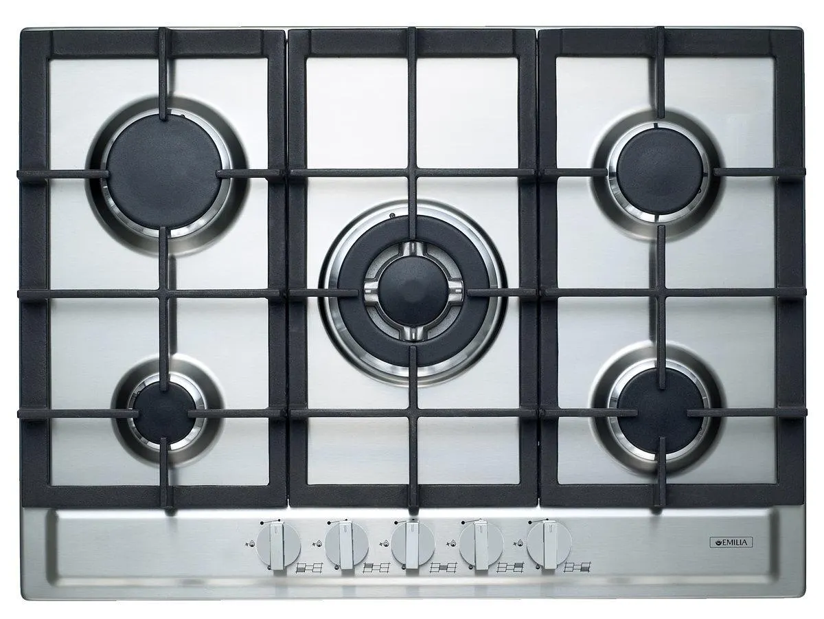 Emilia 70cm Gas Cooktop Stainless Steel SEC75GWI