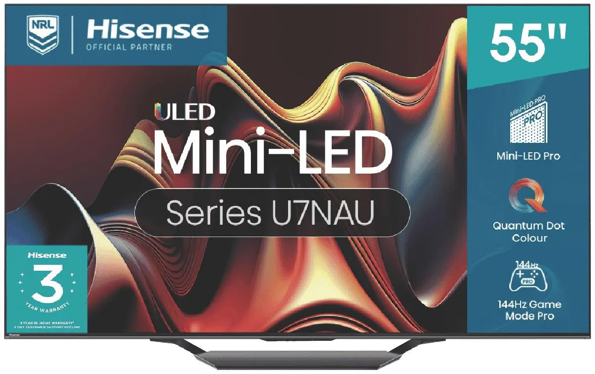 55" U7NAU 4K Mini-LED QLED Smart TV 24