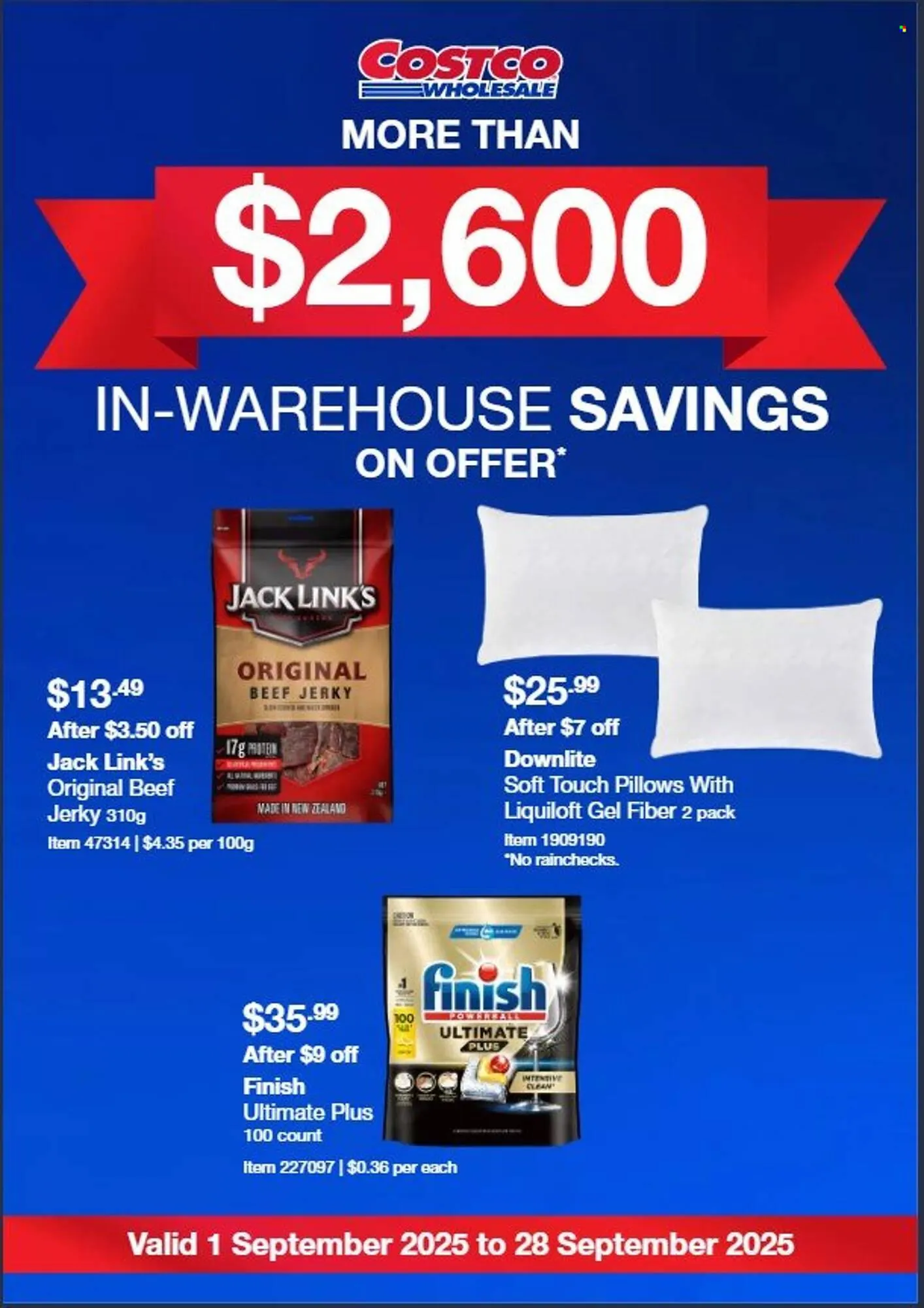 Costco catalogue - Catalogue valid from 1 September to 28 September 2025 - page 1