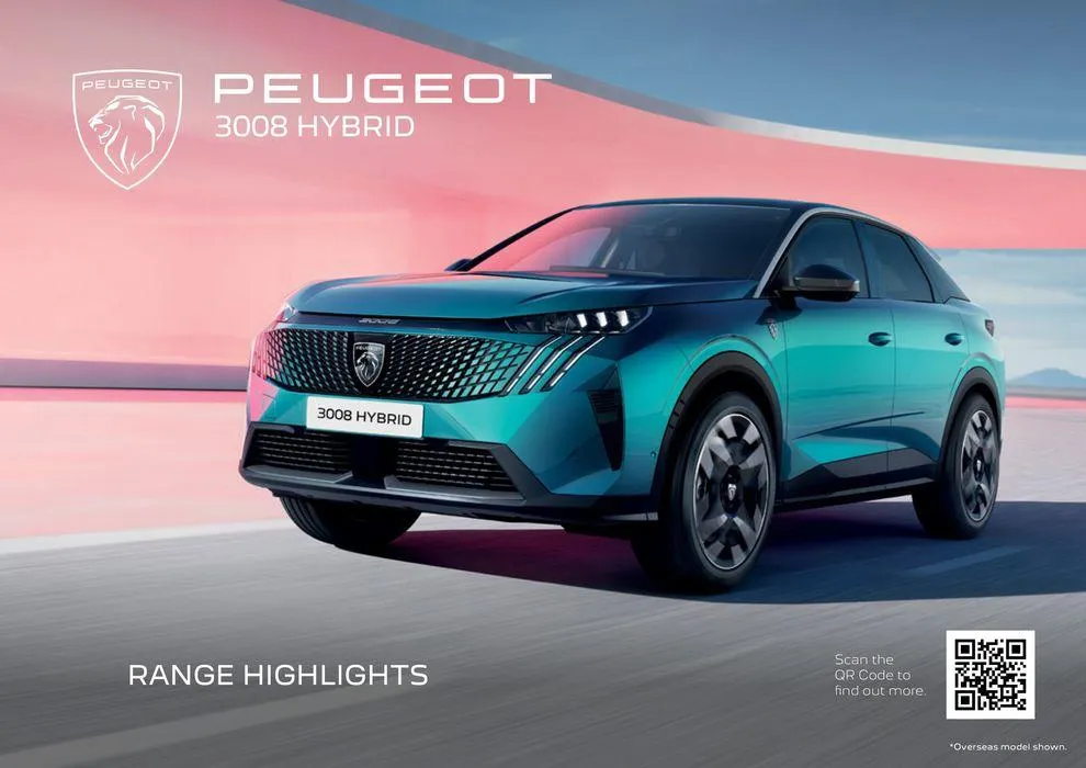 Peugeot 3008 SUV BROCHURE - Catalogue valid from 23 September to 23 September 2025 - page 1