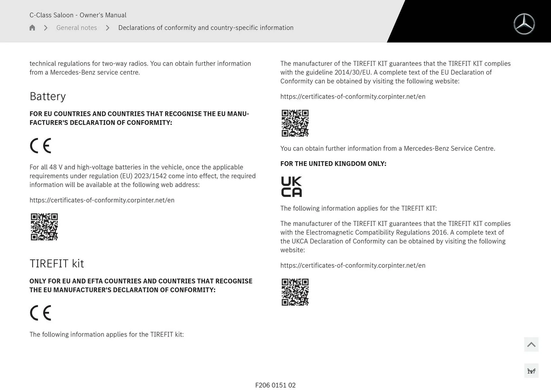 Mercedes-Benz catalogue - Catalogue valid from 28 April to 28 May 2025 - page 117