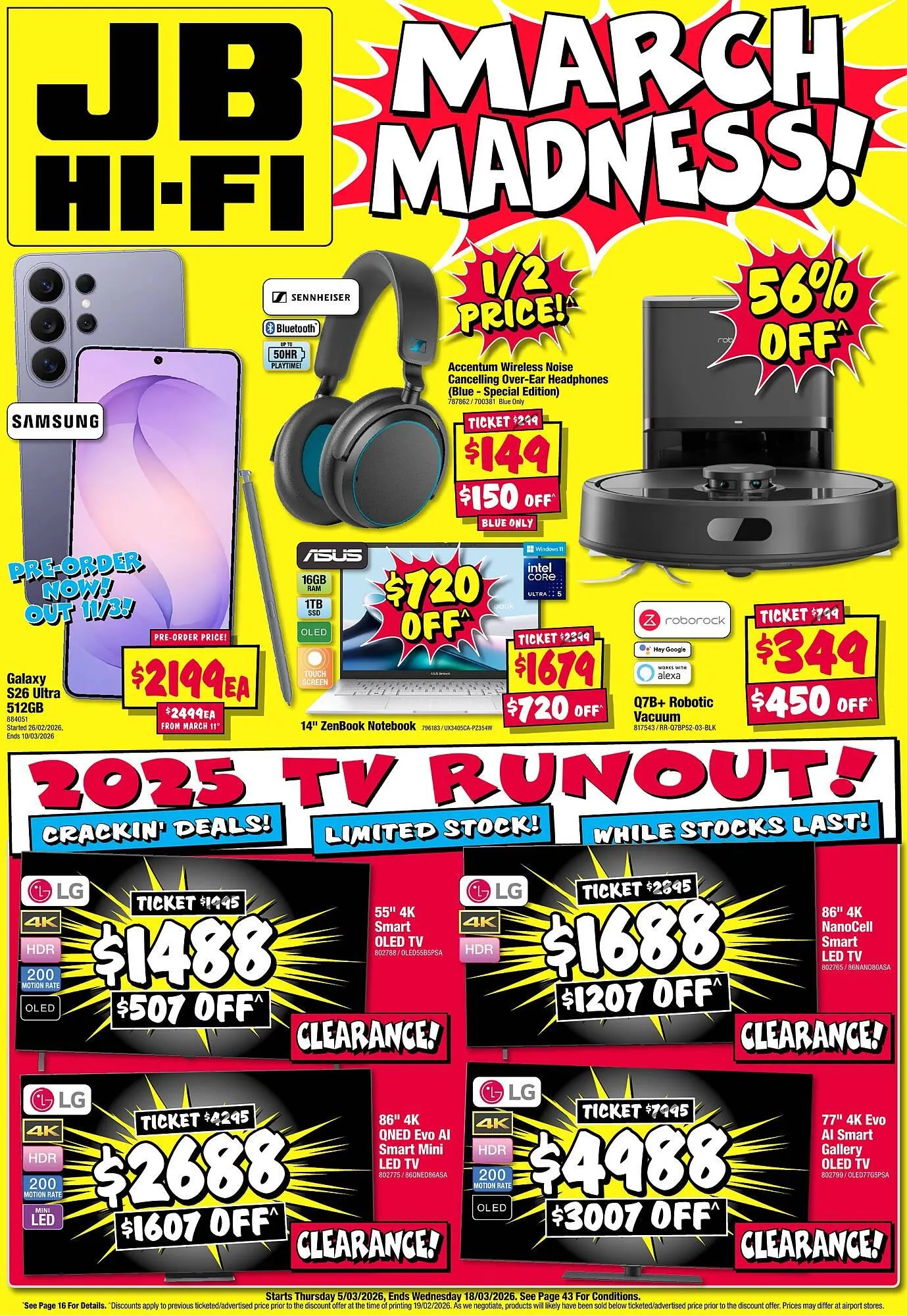 JB Hi-Fi catalogue - Catalogue valid from 5 March to 18 March 2026 - page 1