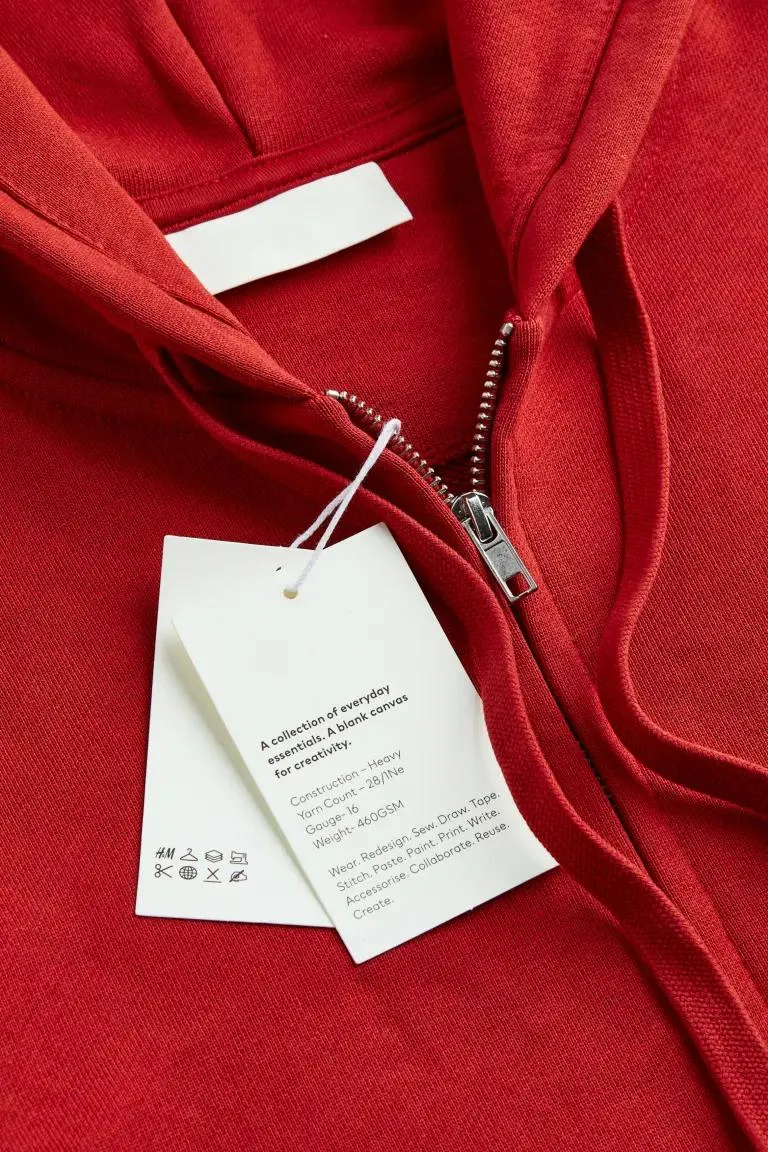 Oversized Fit Cotton Zip UP Hoodie