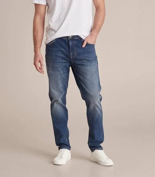 Tapered Denim Jeans